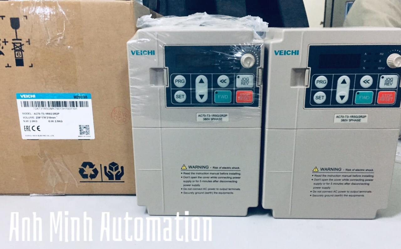 Biến tần Veichi AC70 T3 1R5G/2R2P 1.5/2.2kW 3 pha 380V